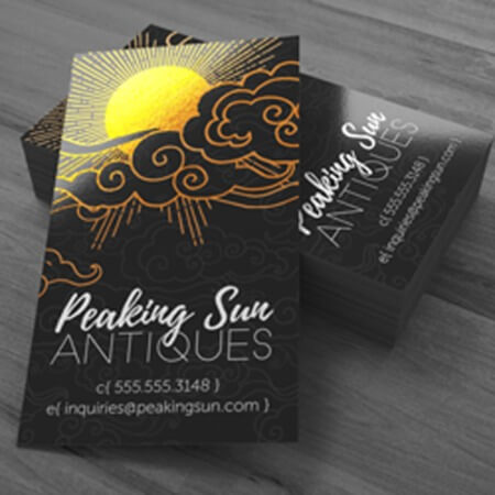 Metallic Print Business Cards