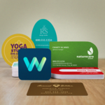 die cut business cards