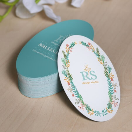 Oval Business Cards